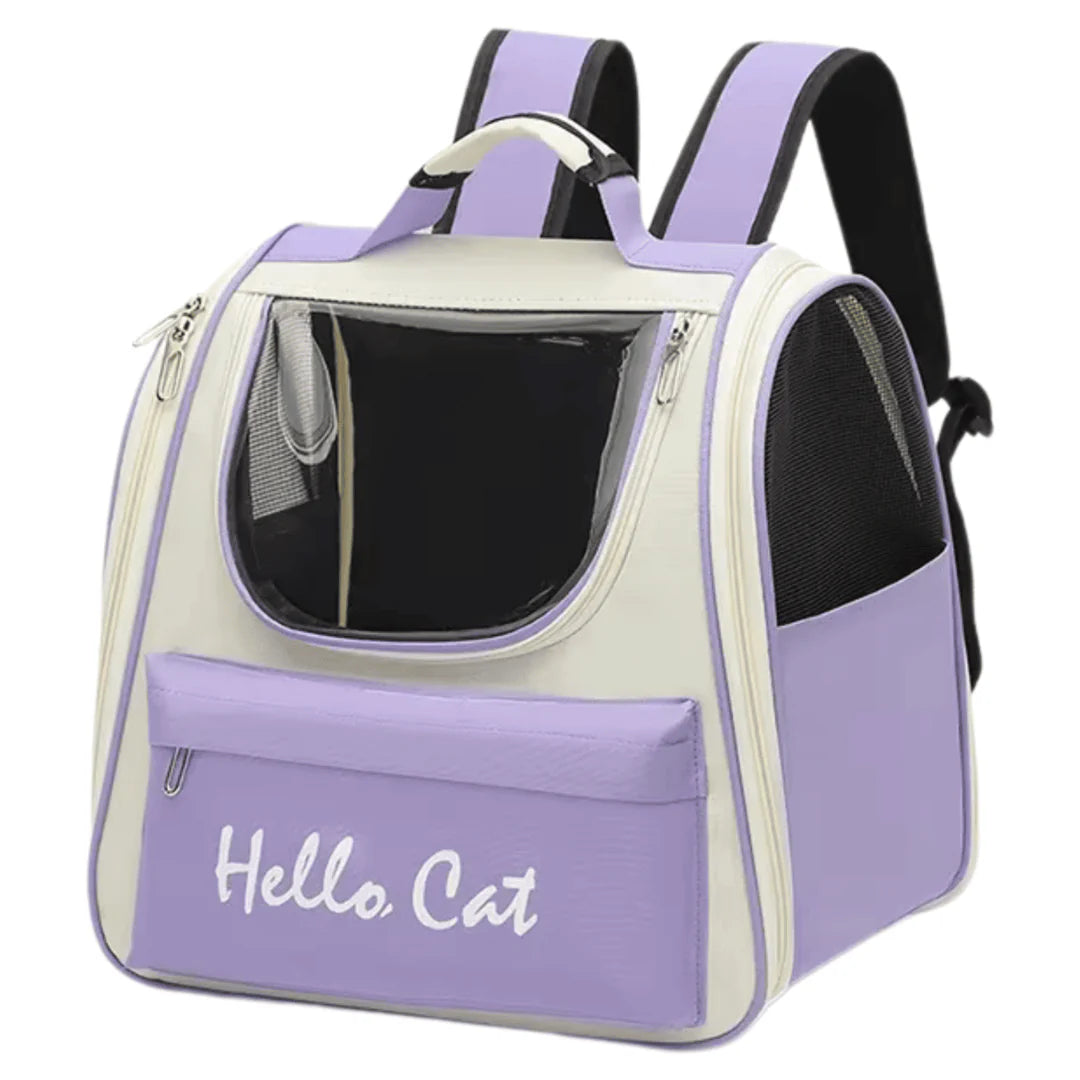 MOBILITY BACKPACK HELLO CAT with purple color