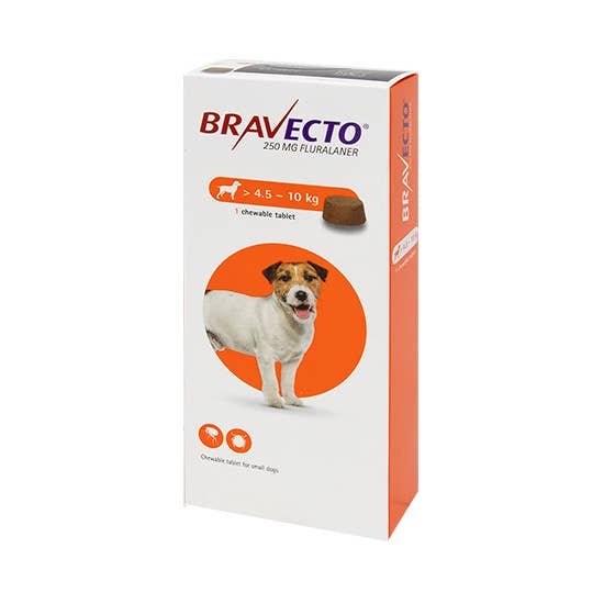 Braveecto Chewable Tab. For Small Dogs (4.5 - 10 Kg) X 1 Tab.