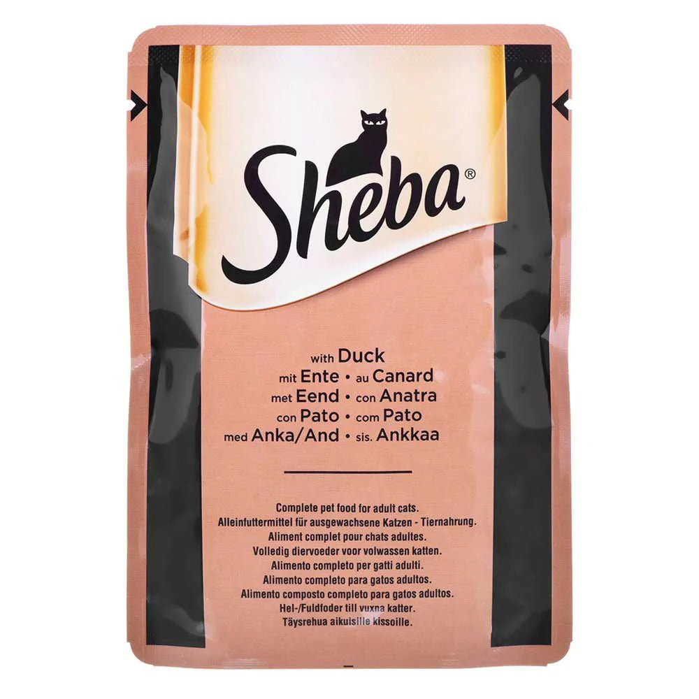 Sheba Selection Wet Adult Cat Food duck flavor 85g