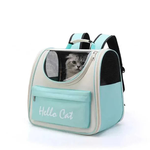 MOBILITY BACKPACK HELLO CAt with green color