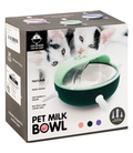 Purple Pet Milk Bowl with Small Neddles & Lid