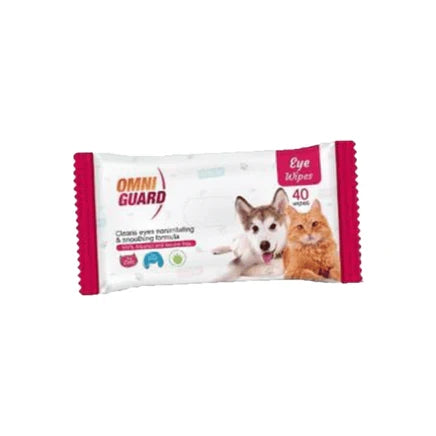 Omni Guard Eye Cleaning Pet Wipes 40pcs