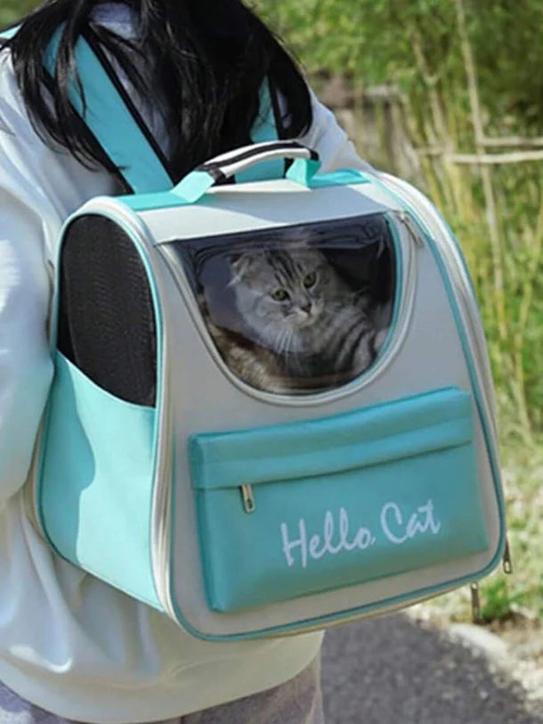 Hello cat Pet Carrier Bag Portable Breathable