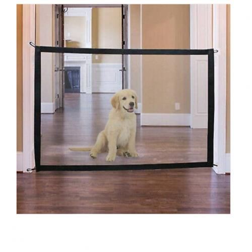 Doorstop Baffle Wire Mesh Dog Fence Garden Anti-escape Net Pet Dog Mobile Dog Balcony Door Baffle emergency door