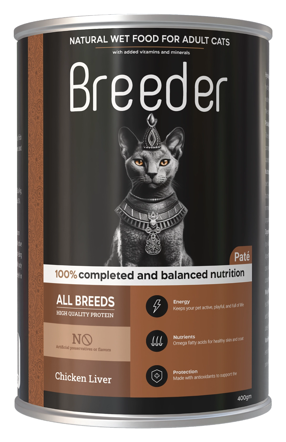 Breeder Pate Wet Can food with CHICKEN 400g