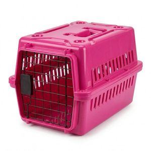 Cat carrier with pink colour