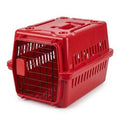 Cat carrier with red colour