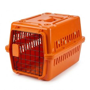 Cat carrier with orange colour