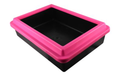 Pink & Black Cat Litter Tray (12x42x26cm)