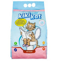 Kiki Kat White Bentonite Clumping Cat Litter baby powder scented  (5 L)