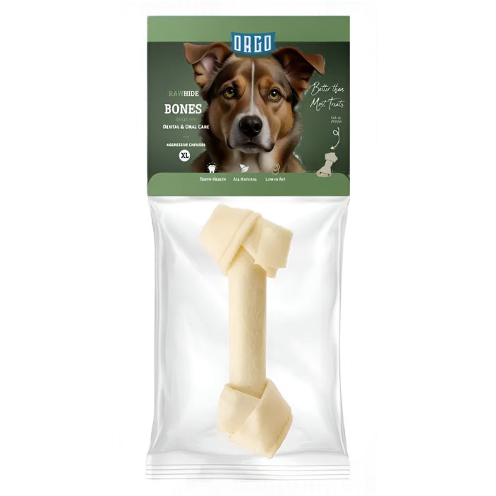 Orgo Rawhide Bones For Dog Dental Oral Care 1 PC XL