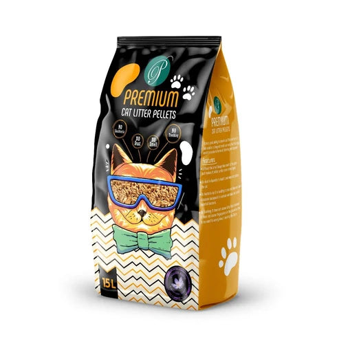 Premium Wood Pellet Cat Litter 15L