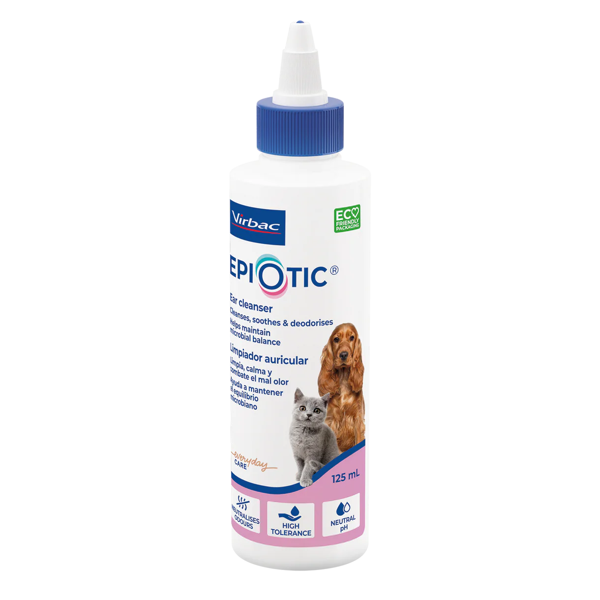 Virbac EpiOtic Ear Cleaner for Cats and Dogs 125 ml