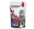 bestpet Meaty Bites with beef in Delicious Jelly Adult Cat Wet Food 85 g