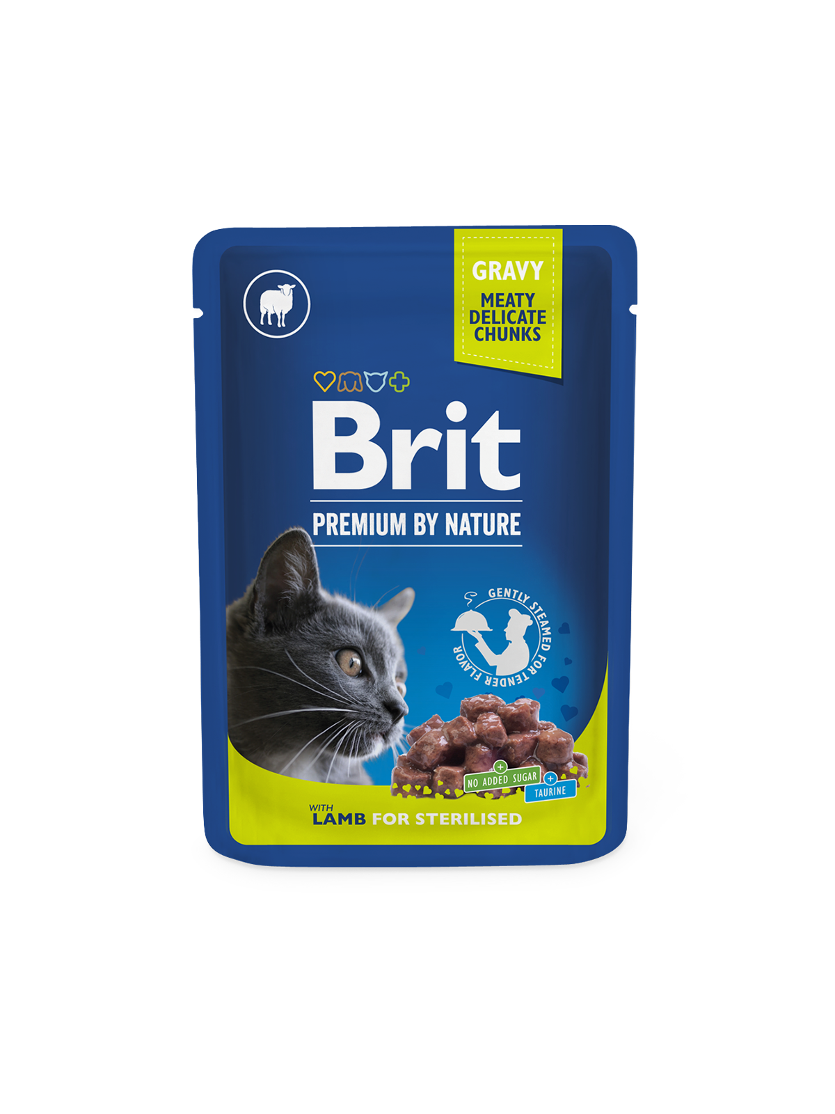 Chunks with Lamb in Gravy for Sterilised Cats