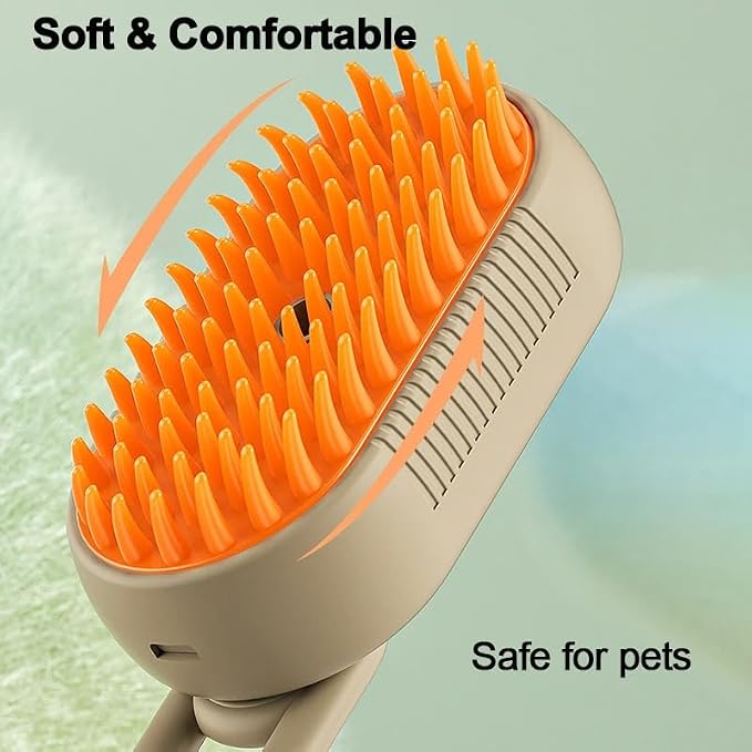 Next Store USB Pet Brush & Lint Catcher – Innovative Pet Hair Removal Tool for Easy Cat Dog Cleaning with Reservoir, Drying and Sterilization Practical for Daily Use (Beige)