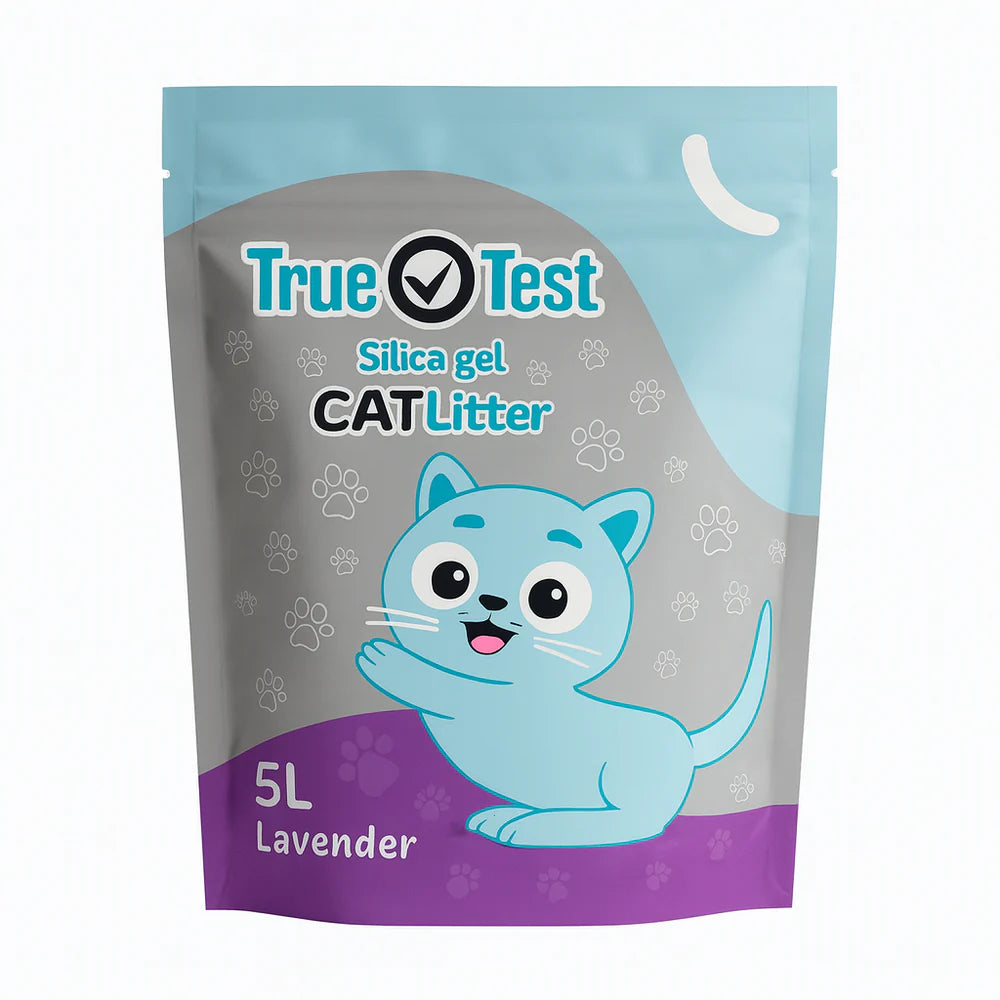 True Test Silica Gel Crystal Cat Litter -  (Lavander) (5L)