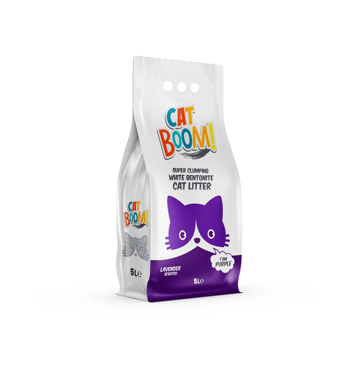Cat Boom Clumping Cat Litter lavender Scents 5L