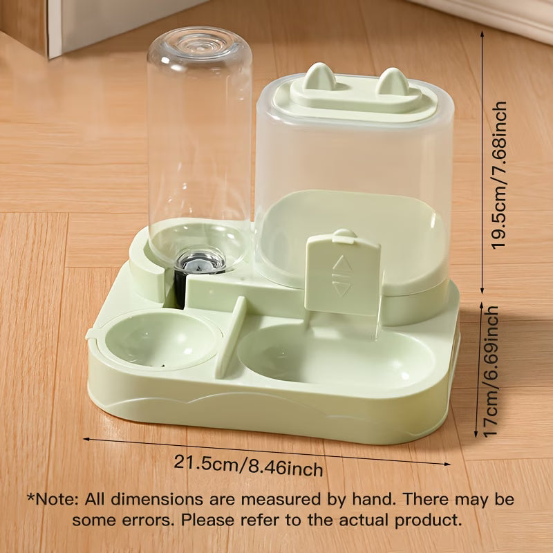 Bowl Feeder 2-In-1 Automatic Feeding And Watering Machine, Cat Bowl Dog Bowl Pet Universal, Without Battery