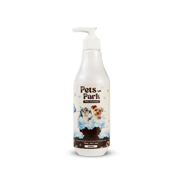 PETS PARK Shampoo with COFFEE Scent, (Gives Shine & Strength Especially to Black Hair)