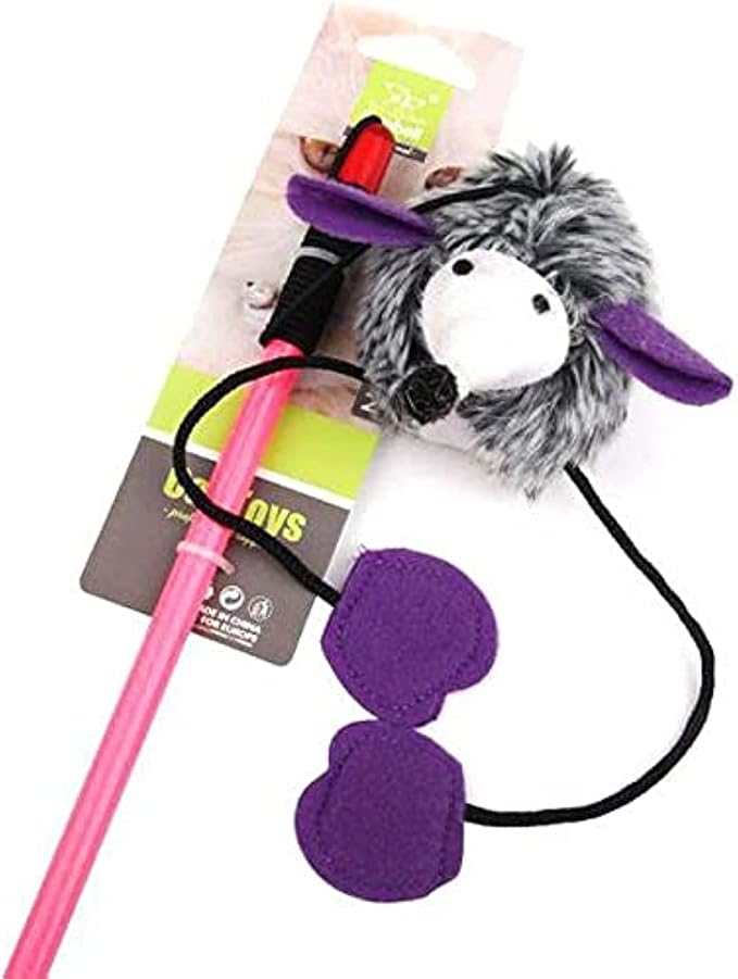 nunbell Giggling Cat Toy Dangler (Multicolour)