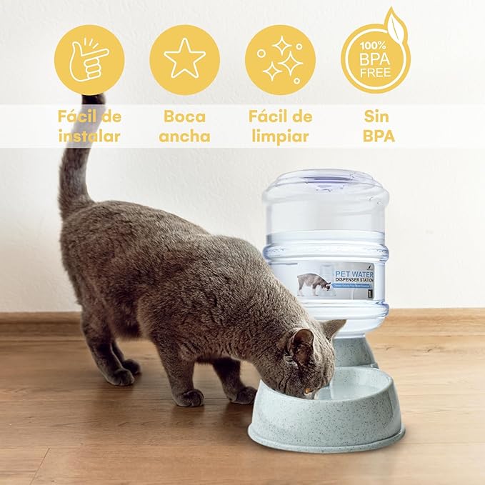 Noa Store Automatic Pet Feeder | water  Dispenser for Cats and Dogs - Gravity Feeder - Feeding Supplies for Dogs and Cats