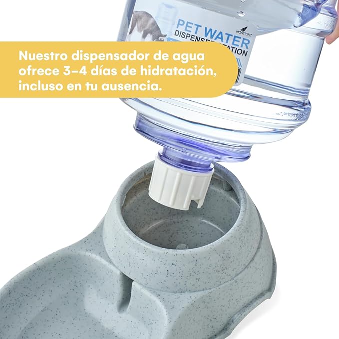 Noa Store Automatic Pet Feeder | water  Dispenser for Cats and Dogs - Gravity Feeder - Feeding Supplies for Dogs and Cats