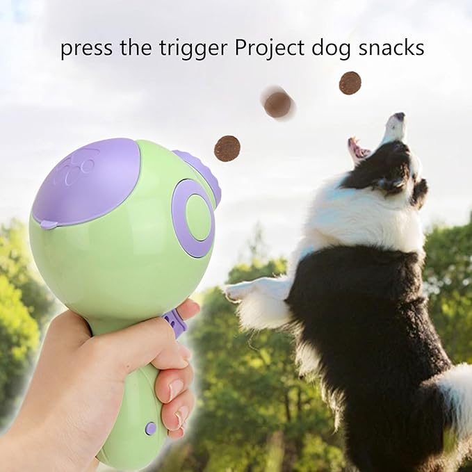 Dog Snack Launcher Toy - Launcher Pet Toy for Dog Training, Playing, Mental Health & Exercise - All Breed Sizes - Both Indoor & Outdoor Use