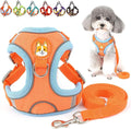 Dog Harness Leash Set No Pull Soft Suede Adjustable Reflective Puppy Vest Harness Lightweight Step-in Cat Harnesses Escape Proof for Walking for Pet Chihuahua Yorkshire