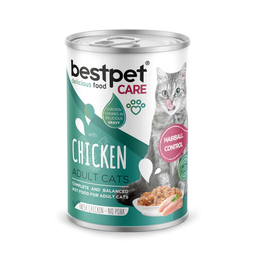 bestpet with Chicken Hairball Control Adult Cats 400g