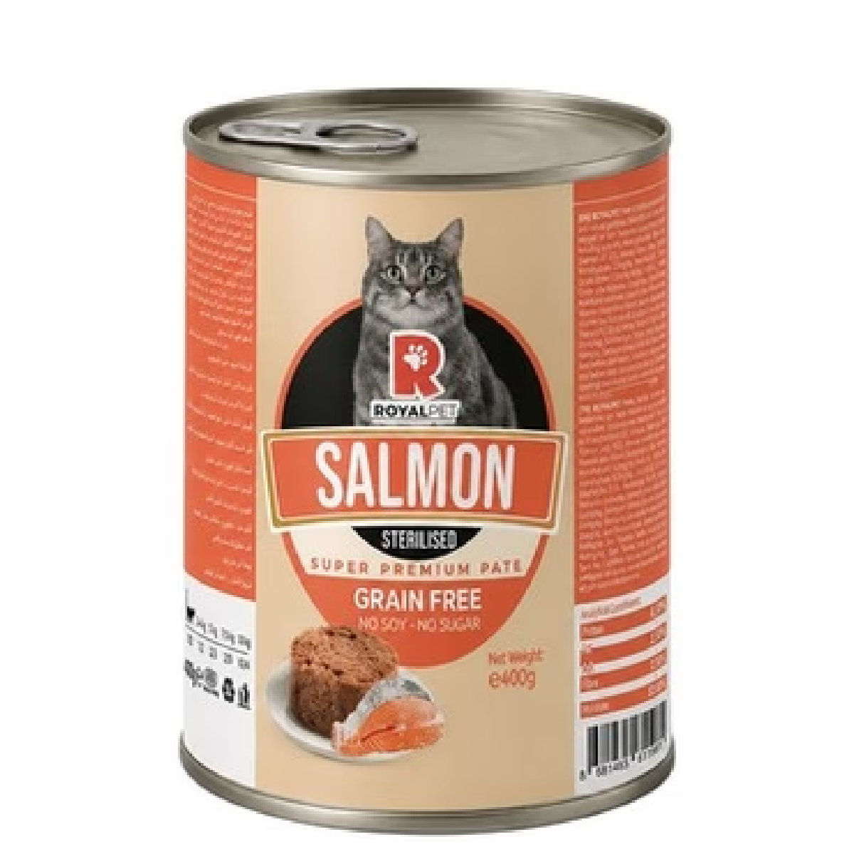 Royal Pet Wet Food Pate with Salmon for Sterilized Cats 400g