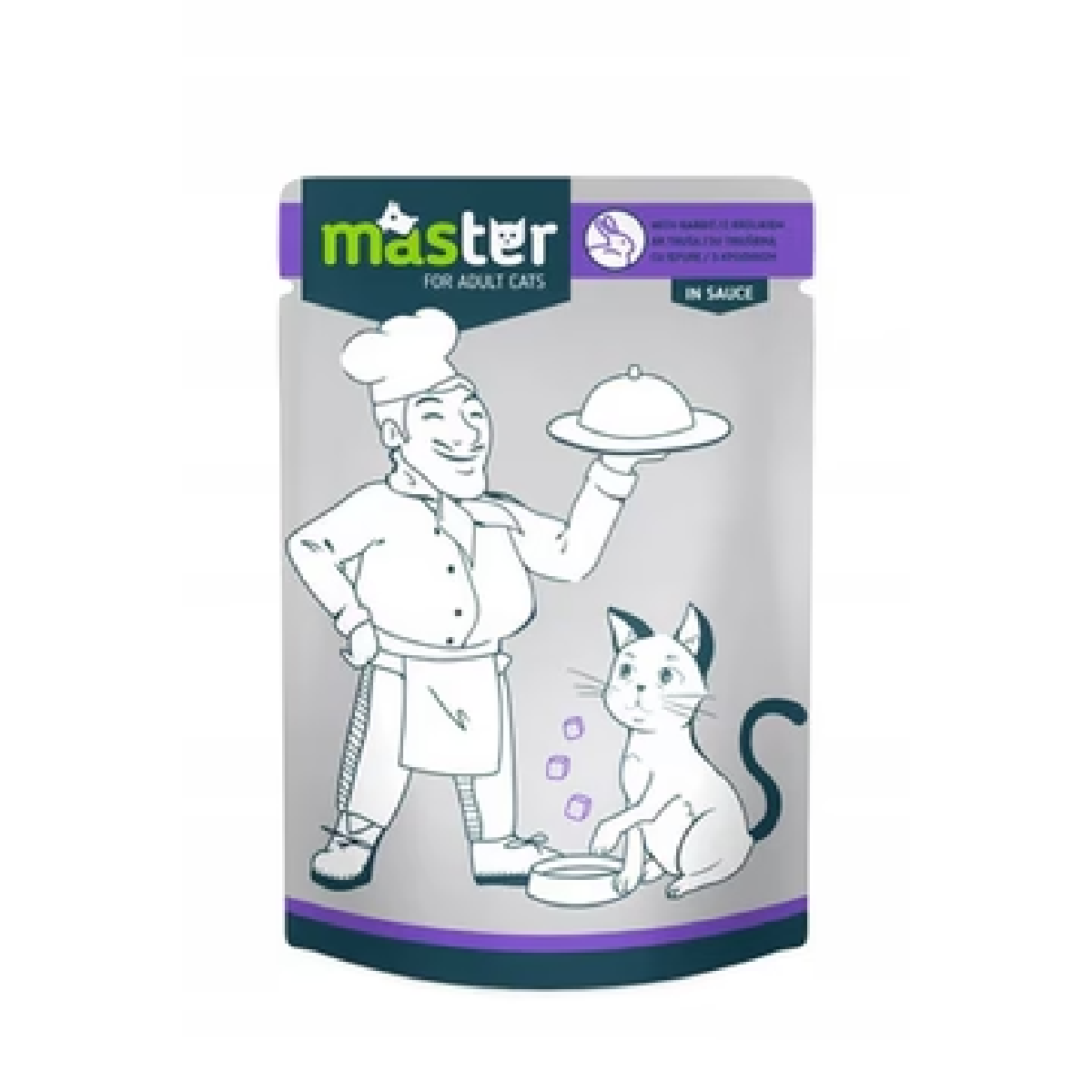 Master Wet Food with Rabbit in Jelly for Adult Cats 80G