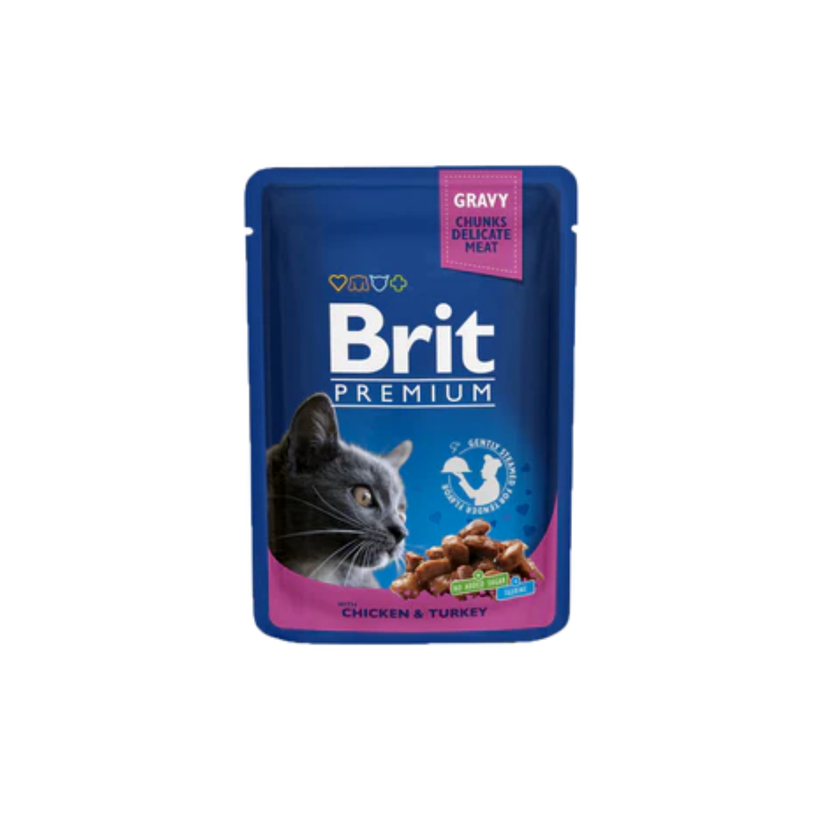 Brit Premium Cat Pouches with Chicken & Turkey