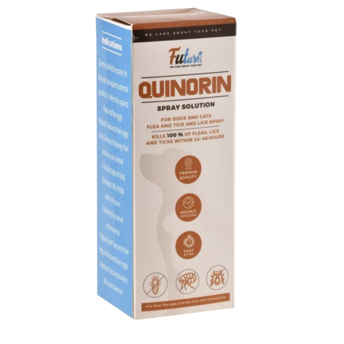 Future Quinorin Anti-Flea, Tick & Lice Solution Spray for Pets