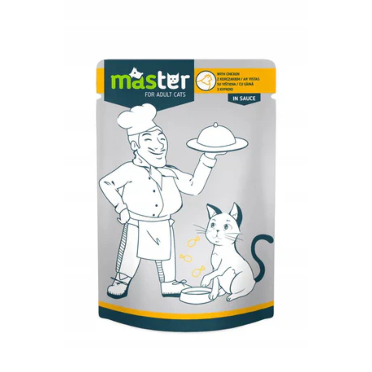 Master Wet Food with Chicken in Jelly for Adult Cats 80G