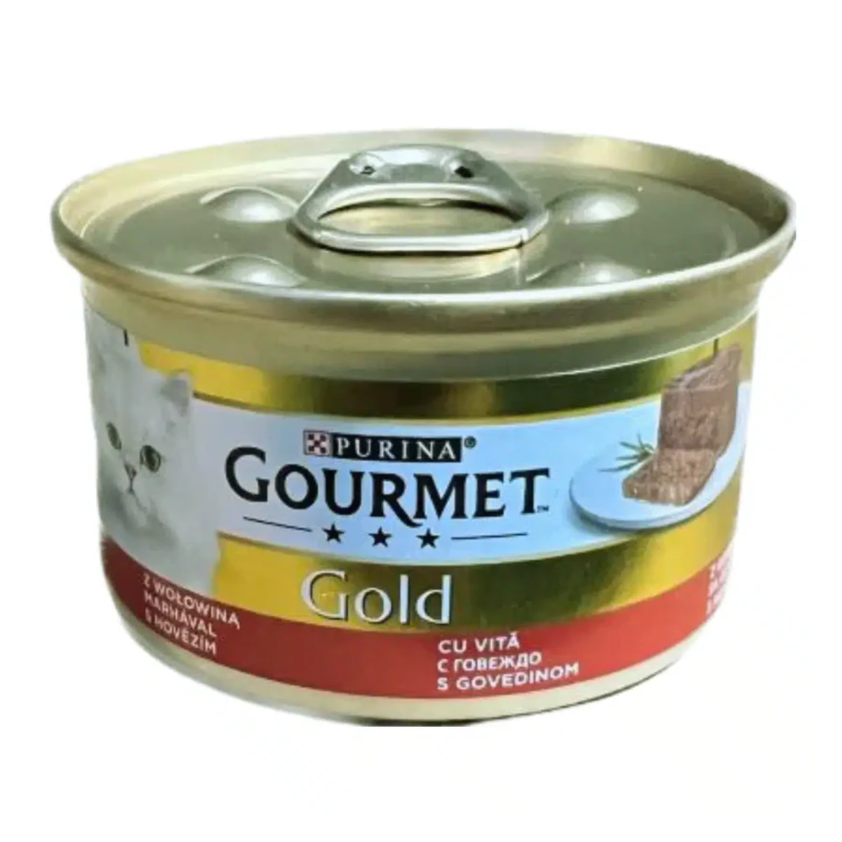 Purina Gourmet Gold  wih Beef for cats 85g