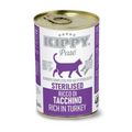 Kippy Pate Sterilised Cat Wet Food Rich in Turkey Cans 400 g