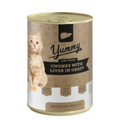 Yummy Wet Cat Food Chunks with Liver in Gravy