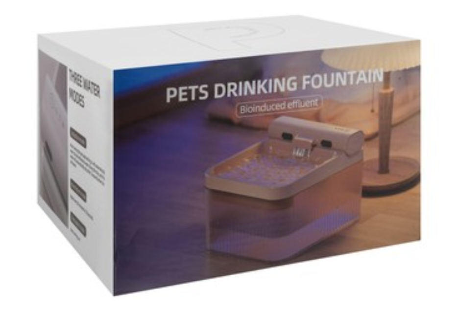 Group Tiger Blue & White 4L Pet Water Fountain