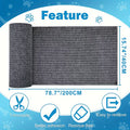 Furniture Protector for Cats That Can Be Trimmed, Featuring a Self-Adhesive Scratching Mat to Couches, Doors, And Cat Tree Shelves from Claws (Grey, 78.7 X 15.8).
