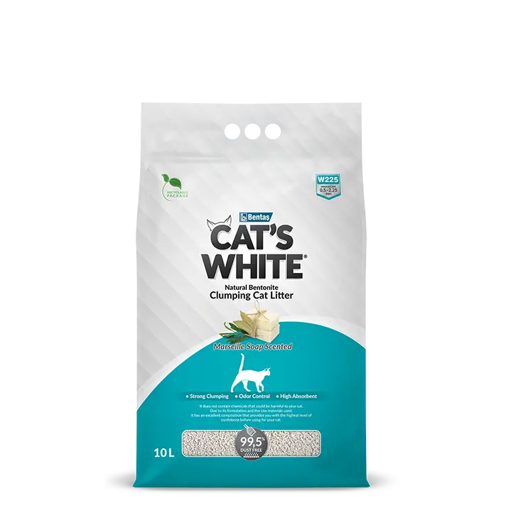 Cat's White Clumping Cat Litter soap scentes 10L