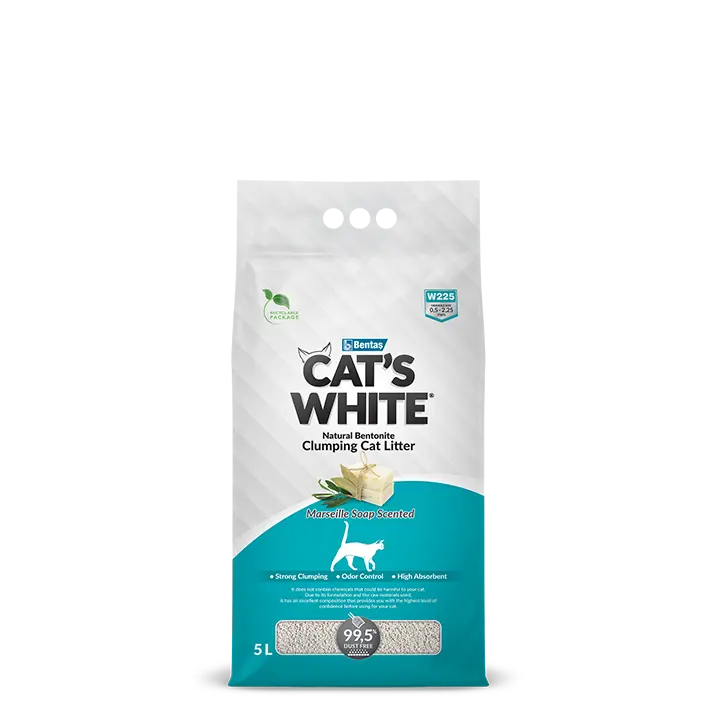Cat's White Clumping Cat Litter soap scented 5L