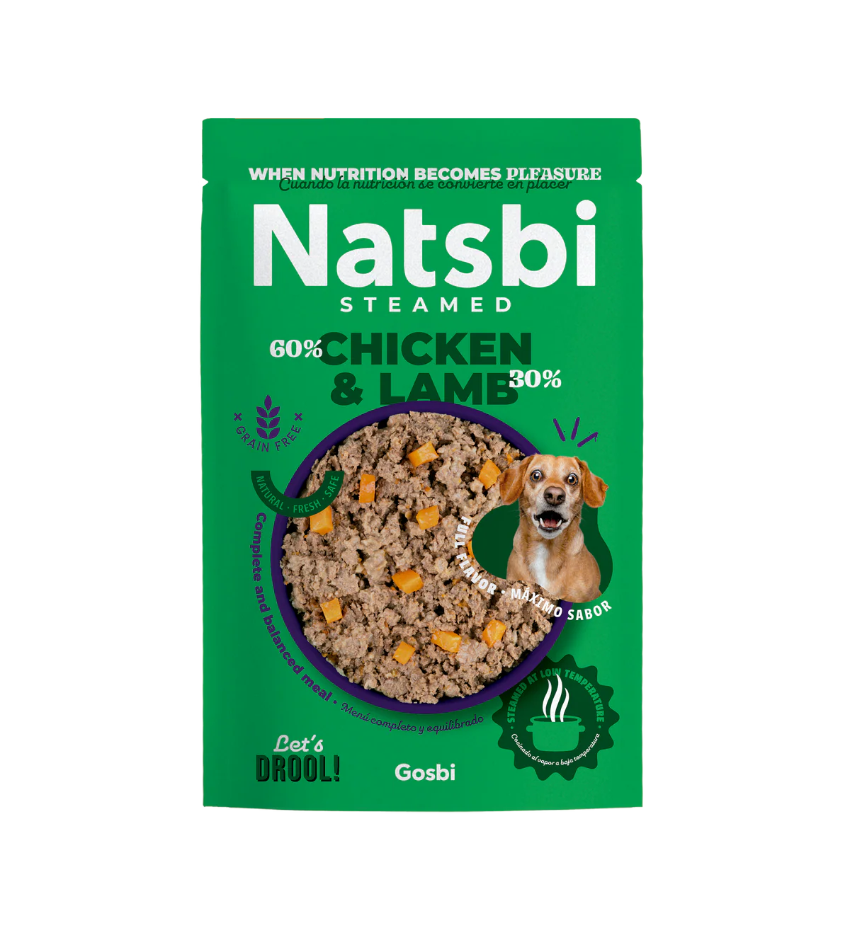 Natsbi Steamed Chicken&Lamb Dogs 200g