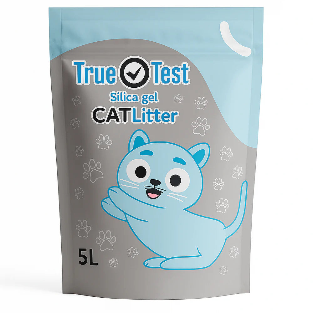 True Test Silica Gel Crystal Cat Litter - unscented (5L)