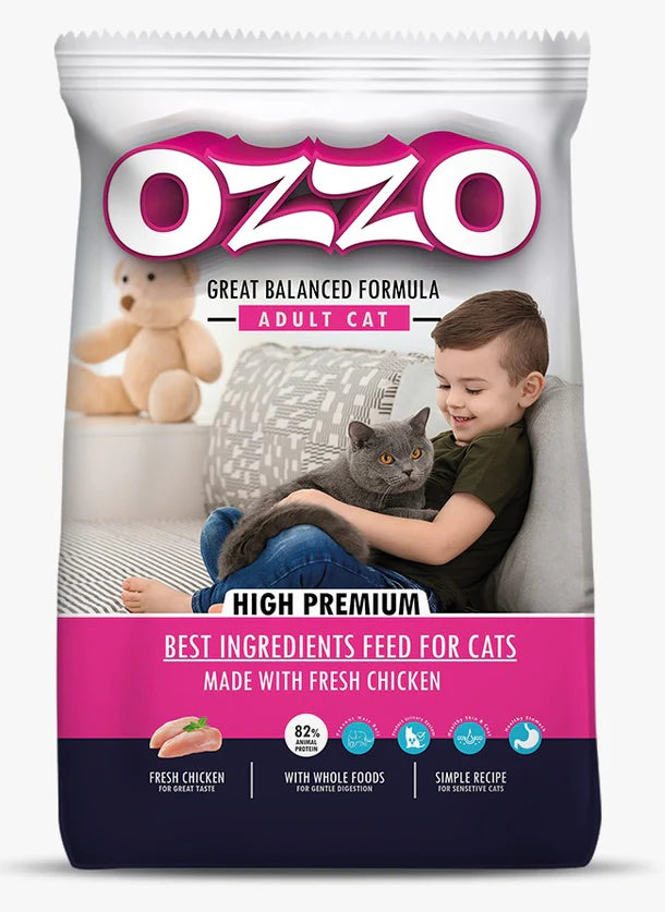 Ozzo Dry Food with Chicken for Sensitive Adult Cats 1kg
