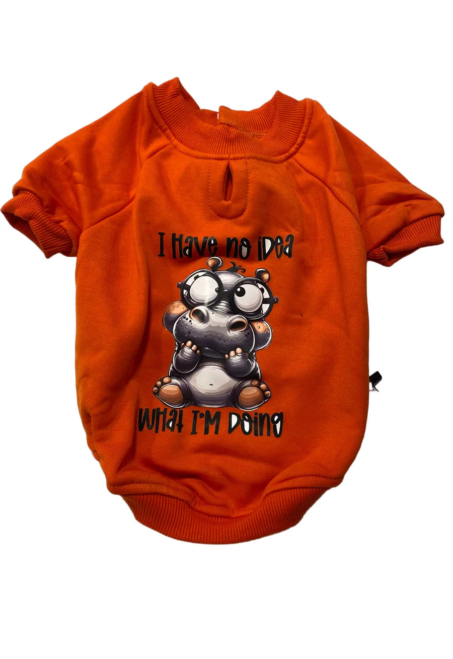 Orgo Sweatshirt With Scotch For Pets red