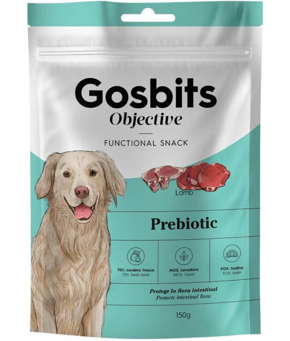 Gosbi - Gosbits Objective, Lamb Adult and Senior Dog Treats - Prebiotic, Gastrointestinal Disorders, All Natural 150g