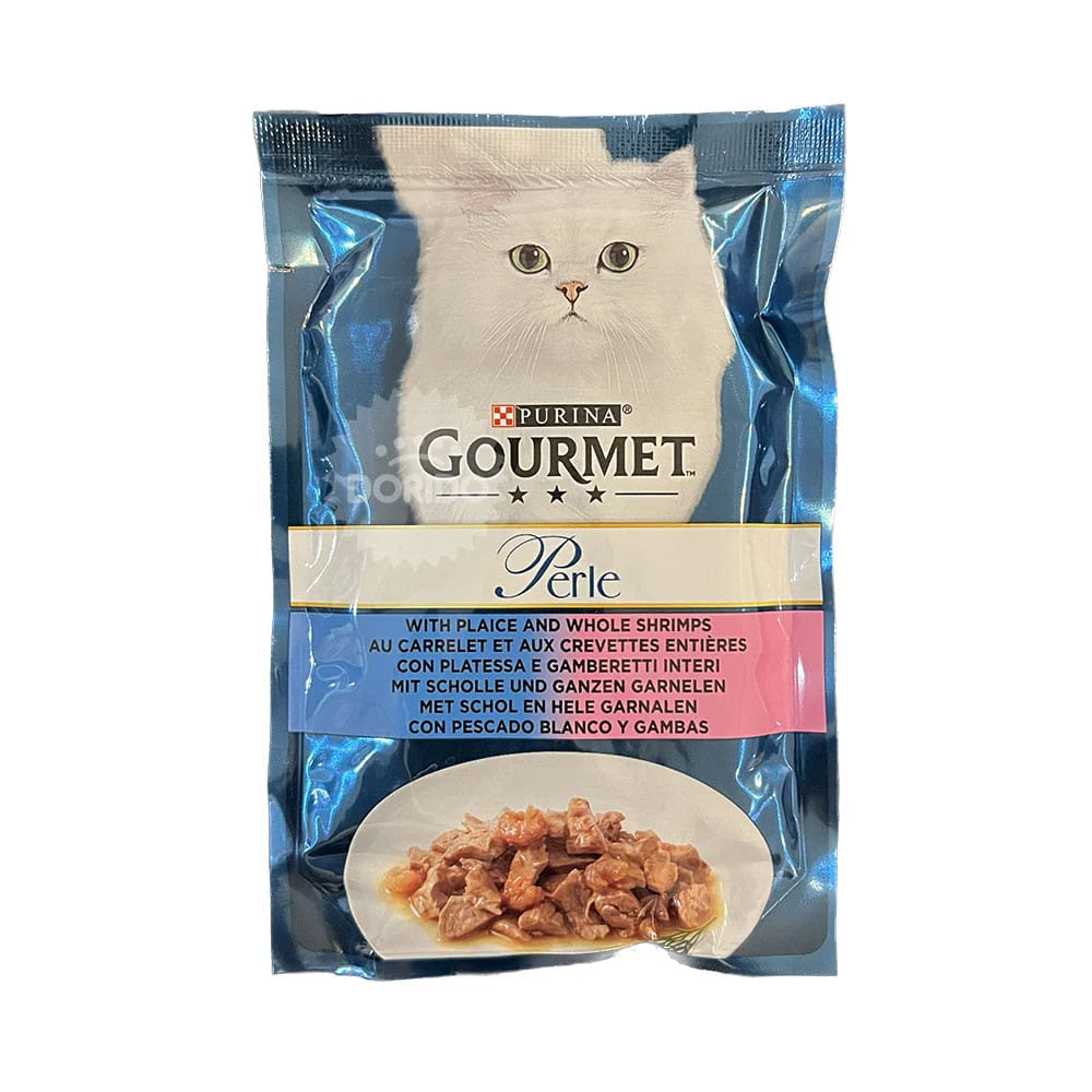 Purina Gourmet Perle with Plaice and Shrimp 85g