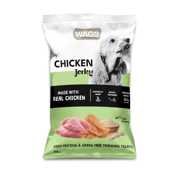 Wags Chicken Jerky with Sesame 300