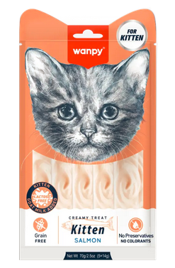 Wanpy Cat Kitten Creamy Lickable Salmon